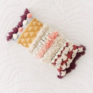SEEKING!!URBAN OUTFITTERS MAJA MIXED FRINGE PILLOW